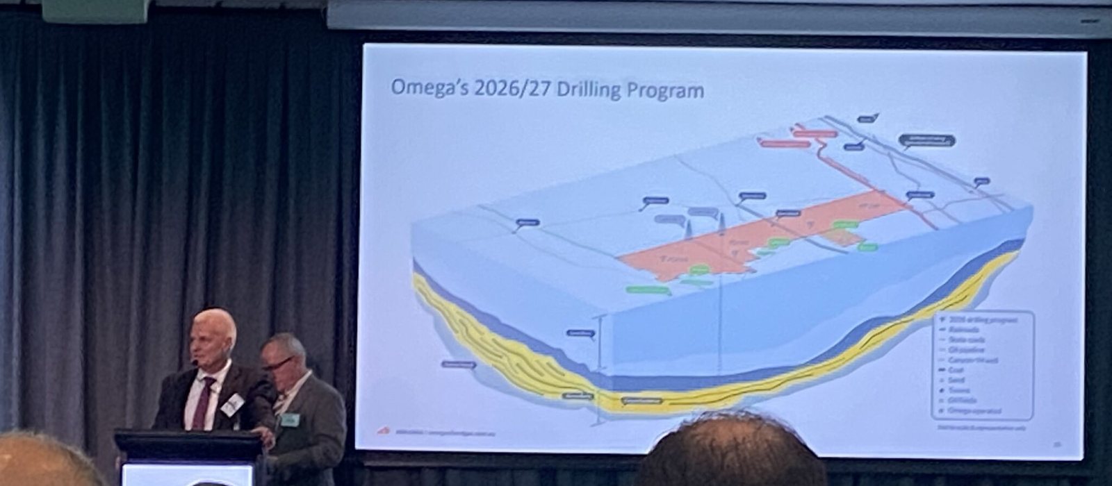 Omega Oil and Gas presenting Omega's 2026/27 Taroom Trough drilling program at the Queensland Energy Club